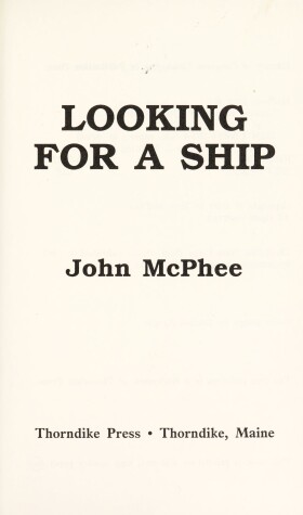 Book cover for Looking for a Ship