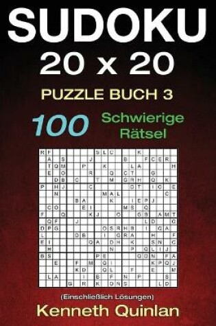 Cover of Sudoku 20 x 20 Puzzle Buch 3