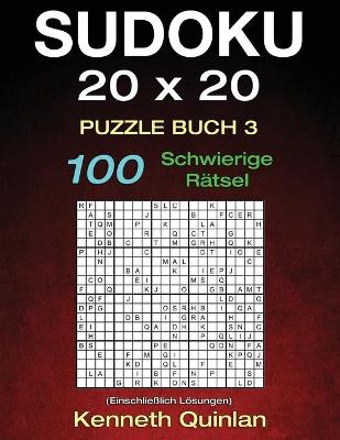 Book cover for Sudoku 20 x 20 Puzzle Buch 3