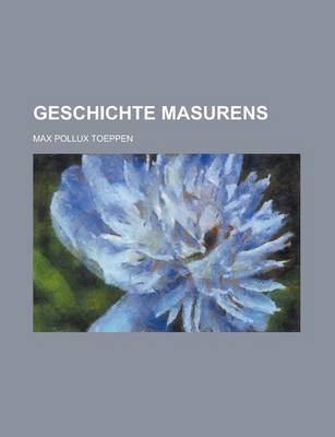 Book cover for Geschichte Masurens