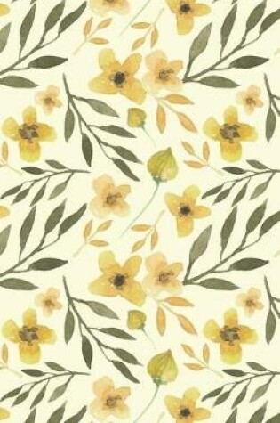 Cover of Mustard Yellow Blossoms - Lined Notebook with Margins - 5