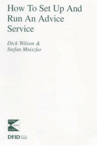 Cover of How to Set Up and Run an Advice Service