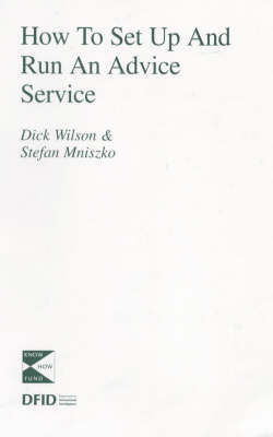 Book cover for How to Set Up and Run an Advice Service