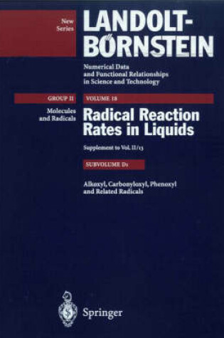 Cover of Alkoxyl, Carbonyloxyl, Phenoxyl, and Related Radicals