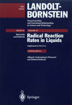 Book cover for Alkoxyl, Carbonyloxyl, Phenoxyl, and Related Radicals