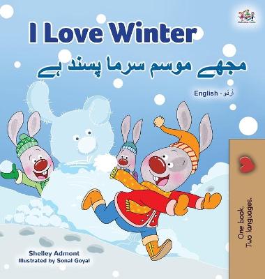 Book cover for I Love Winter (English Urdu Bilingual Book for Kids)