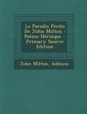 Book cover for Le Paradis Perdu De John Milton