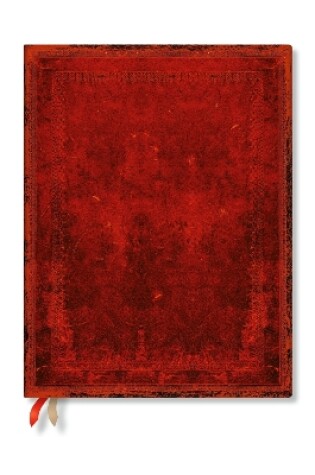 Cover of Red Moroccan Bold (Old Leather Collection) Ultra 12-month Business Planner Softcover Flexi Dayplanner 2025 (Elastic Band Closure)