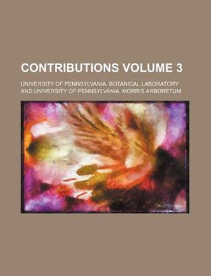 Book cover for Contributions Volume 3