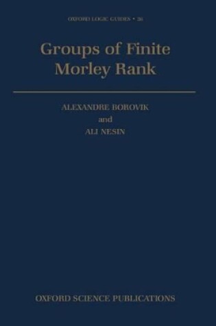 Cover of Groups of Finite Morley Rank