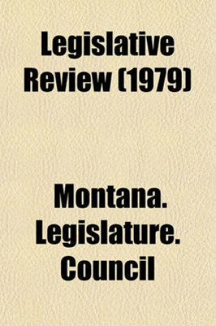 Cover of Legislative Review (1979)