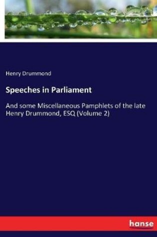 Cover of Speeches in Parliament