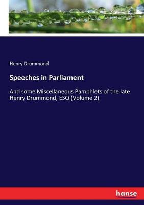Book cover for Speeches in Parliament