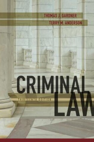 Cover of Mindtap Criminal Justice, 1 Term (6 Months) Printed Access Card for Gardner/Anderson's Criminal Law, 13th