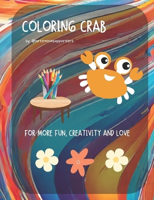 Book cover for Coloring Book Crab for Kids