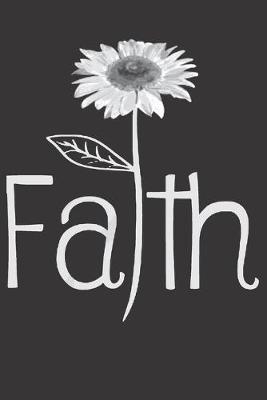 Book cover for Journal Jesus Christ believe faith flower white