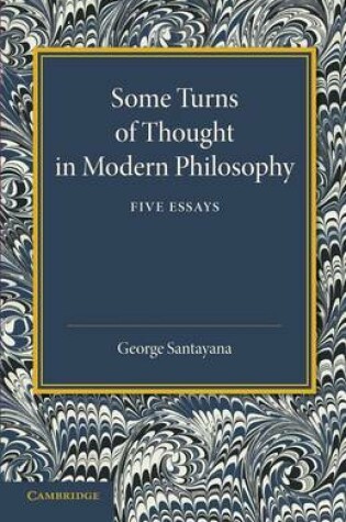 Cover of Some Turns of Thought in Modern Philosophy