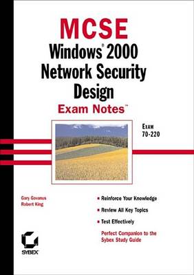 Book cover for MCSE Windows 2000 Network Security Design Exam Notes