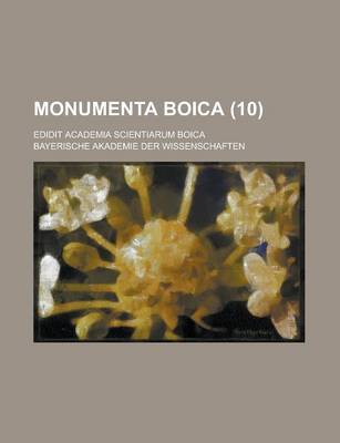 Book cover for Monumenta Boica; Edidit Academia Scientiarum Boica (10)