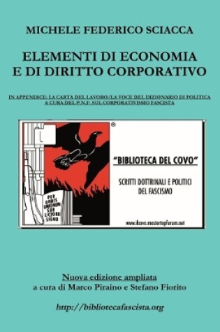 Cover of Elementi di Economia e di Diritto Corporativo