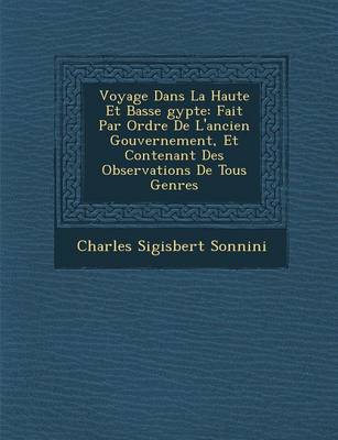 Book cover for Voyage Dans La Haute Et Basse Gypte