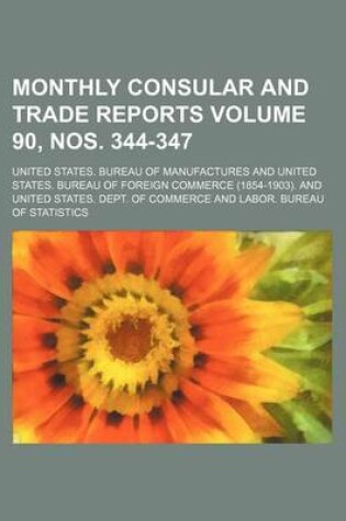 Cover of Monthly Consular and Trade Reports Volume 90, Nos. 344-347