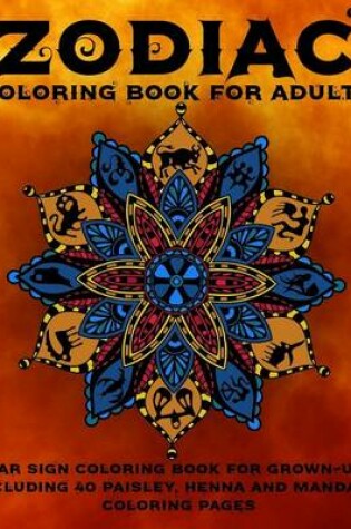 Cover of Zodiac Coloring Book For Adults