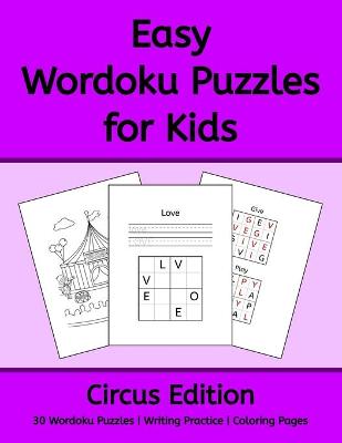 Book cover for Easy Wordoku Puzzles for Kids