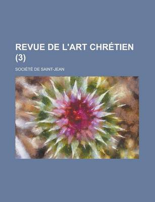 Book cover for Revue de L'Art Chretien (3)