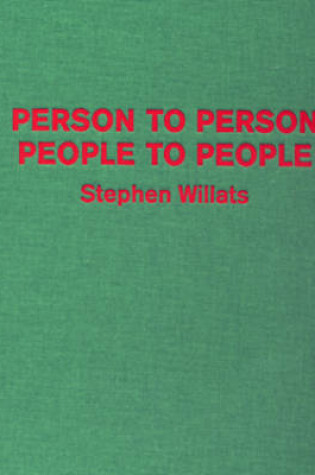 Cover of Person to Person, People to People