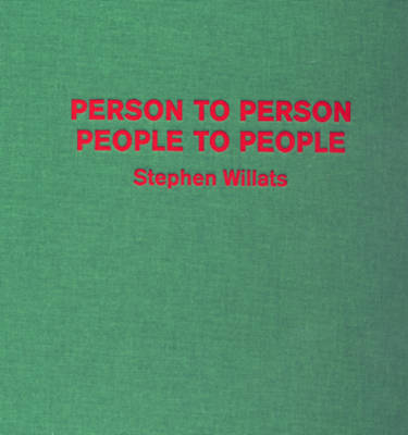 Book cover for Person to Person, People to People