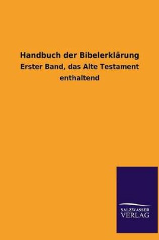 Cover of Handbuch Der Bibelerklarung