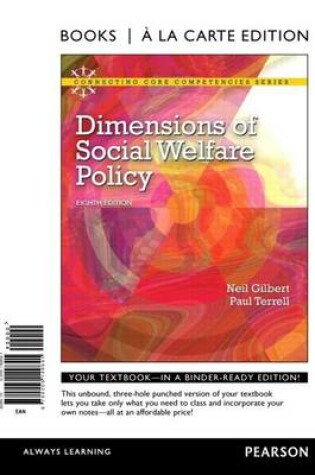 Cover of Dimensions of Social Welfare Policy, Books a la Carte Edition