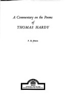 Book cover for A Commentary on the Poems of Thomas Hardy