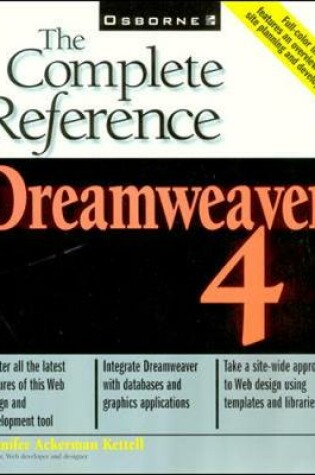 Cover of Dreamweaver 4: The Complete Reference