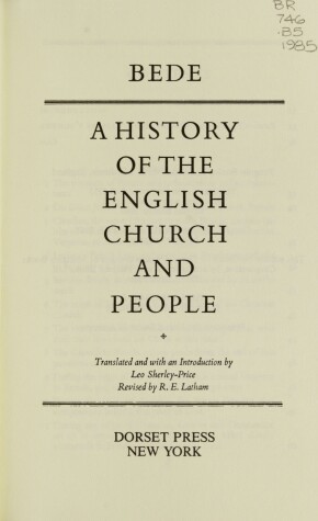Book cover for A History of the English Church and People