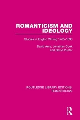 Book cover for Romanticism and Ideology