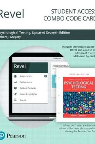 Cover of Revel for Psychological Testing