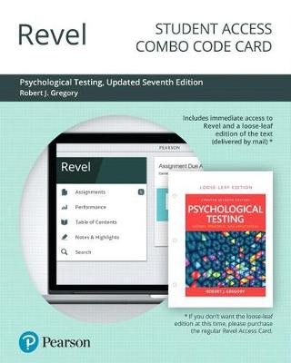 Book cover for Revel for Psychological Testing