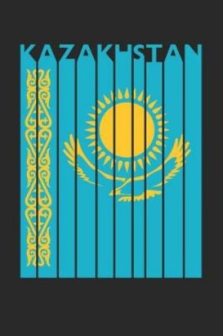 Cover of Vintage Kazakhstan Notebook - Retro Kazakhstan Planner - Kazakh Flag Diary - Kazakhstan Travel Journal