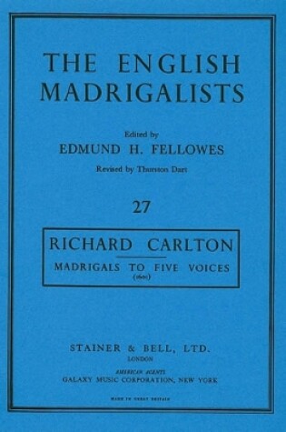 Cover of English Madrigalists