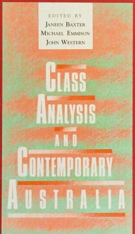 Book cover for Class Analysis and Contemporary Australia