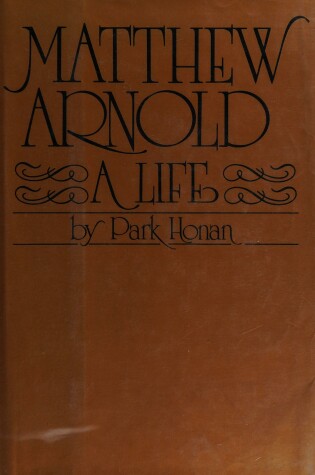 Cover of Matthew Arnold, a Life