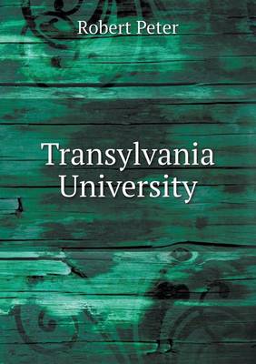 Book cover for Transylvania University