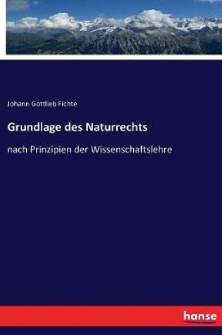 Cover of Grundlage des Naturrechts