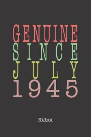 Cover of Genuine Since July 1945