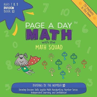 Book cover for Page a Day Math Division Book 10