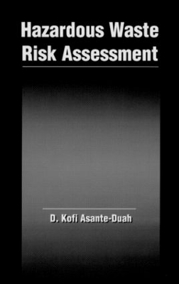 Book cover for Hazardous Waste Risk Assessment