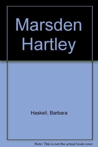 Book cover for Marsden Hartley