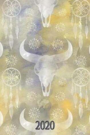 Cover of Prairie Paper Watercolor Cow Skull and Feathers